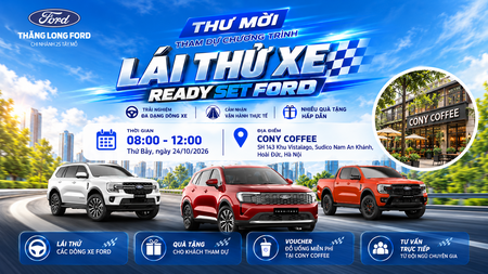 Ngày Hội Lái Thử Xe "Ready Set Ford" – Trải Nghiệm Đỉnh Cao Cùng Thăng Long Ford Tây Mỗ