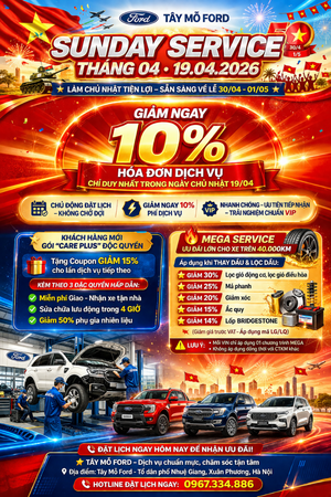 SUNDAY SERVICE 19/04 – CHĂM XE CHỦ NHẬT, SẴN SÀNG VI VU LỄ LỚN